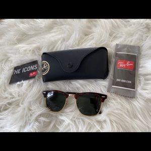 Ray Ban Clubmaster Classic Sunglasses 49mm